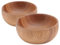 Amosfun 2pcs Acacia Wood Seasoning Bowls, 8cm Small Serving Bowl, for Dipping Soy Sauce, Ketchup, Salad Topper, Multi-Usage Nuts, Ice Cream, Snacks Container