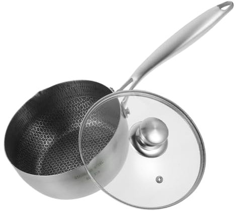 CONGARTENO wok de acero inoxidable Olla antiadherente tipo panal ollas para freír antiadherentes estufa eléctrica cacerola antiadherente de cocina cacerola antiadherente alveolar