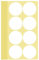 240 Stück Weiß Klebepunkte Aufkleber 50 mm Runde Punktaufkleber Farbkodierun Etiketten selbstklebende Markierungspunkte zum Beschriften, Basteln Stickers Round Color Coding Labels (Weiss 5 cm)