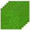 Psyqtsuary 6 Pcs Fake Grass Mat, 15 x 15cm Life-Like Fairy Artificial Grass Mat Garden Micro Grasses Miniature Garden Ornament for Modelling, Toy Farm