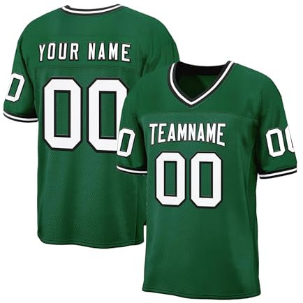 American Football Trikot Personalisierte Uniformen Teamname Nummer für Herren Damen Kinder Shirts Hip Hop A14