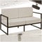 tectake® Garten Lounge Sofa 2 Sitzer, Couch, Gartenmöbel, Balkonmöbel, Terrassenmöbel, Wintergarten Lounge Möbel Outdoor, Gartenbank wetterfest, Sitzbank mit Lehne, Gartenlounge - 2 Sitzplätze
