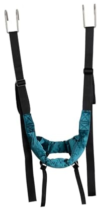 Ｚｉａｌｏｆｉ Zervikales Hals Traktionsgerät, Hängematte für Die Tür, Nackenstrecker für Den Heimgebrauch, Blau