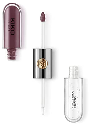 KIKO Milano Unlimited Double Touch 123 | Flüssiger Lippenstift Mit Langem Halt (12 Stunden) In 2 Schritten, Strahlendes Finish