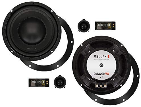 Mediadox 20cm/200mm Auto Front Lautsprecher/Boxen/Speaker Set von MB Quart (QM200VW) kompatibel mit Skoda Superb 2 Typ 3T - 2008-2015