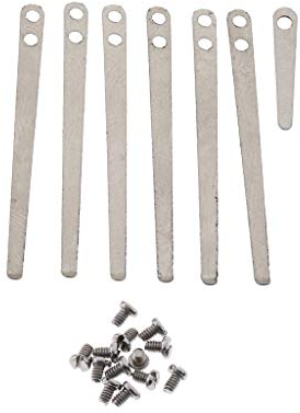 Gazechimp Silber Klarinette 7 Stücke Metall C-Dur Klarinette mit 7 Klarinettengriffen