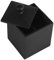 Cotton Bud Holder, Cabilock Cotton Swab Ball Pad Holder, Cotton Pad Holder with Lid Bathroom Jars Cotton Canister for Cotton Ball, Round Pads, Floss (Matte Black)