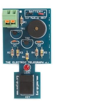 Whadda Lötbausatz, DIY, Madlab Elektronik-Kit, elektrischer Telegraph, Morsecode lernen, lehrreich und unterhaltsam