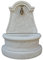 STONE art & more Wandbrunnen Arezzo, H 80 cm, weiß antik, Marmor-Steinguss, Made in Italy, 100% frostfest.