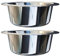 OXKOX Pack of 2 Dog Bowl - Stainless Steel Dishwasher Safe - Bowl for Cats, Dogs, Pups, and Kittens - Ideal for Wet and Dry DOG Food and Water Bowl (Extra Large)