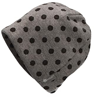 Sterntaler Baby Mädchen Slouch-Beanie Punkte Mütze - Kinderbeanie Gefüttert Mit Baumwollfleece - Rauchgrau, 49