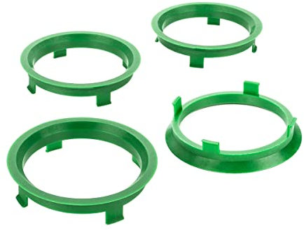 LST 4x Zentrier Distanzringe Dunkelgrün für Alufelgen Ø 64,1 mm - Ø 71,6 mm