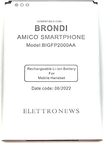 Batteria per Brondi Amico Smartphone cod. BIGPF2000AA 3G BL-55A 2000mAh compatibile Brondi Amico Smartphone + Smartphone più