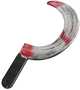 AIMEJZM Blutige Halloween-Waffen, Messer, Sichel, Machete, Küchenmesser, Requisite, gefälschtes, realistisches, blutendes Messer, Spielzeug für Halloween-Party-Kostümzubehör