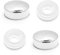 cyclingcolors 2x Screw caps covers with washer push fit furniture quality plastic cap shower faucet bathroom mirror silver, Chrom 20mm
