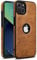 AIOVETEAB Hülle für iPhone 13 Premium PU Leder Anti-Rutsch Anti-Kratzer Stoßfest Vollständige Schutzhülle Handyhüllen Case Cover Kompatibel mit iPhone 13 (Braun)