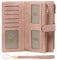 GOIACII Portefeuille Femme Cuir avec Blocage RFID Grande Femmes Embrayage avec Plusieurs Emplacements pour Cartes et Fermeture éclai et Bracelet Portefeuille,Vintage