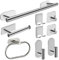 Ruhetfam Toalleros Adhesivos Sin Taladro, 9PCS Accesorios de Baño, Portarrollos Papel Higienico de Acero Inoxidable SUS304