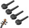 OriGlam Stimmwirbel für Violine, Ebenholz, Violinen-Pegs, Violinen-Stimmwirbel, Violinen-Saiten-Tunning-Pegs, Ersatzzubehör für 3/4, 4/4 Violinen, 4 Stück