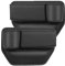 KFDZSW Aufbewahrungsbox Für Autositze 2 Stück Auto Organizer Vorne Autositz Gap Storage Box Seitentasche Car Seat Leder Tasche Mit Getränkehalter USB-Ladeloch (Schwarz)