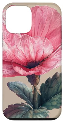 Coque pour iPhone 12 mini Graphisme Cottagecore en forme de fleur de cyclamen