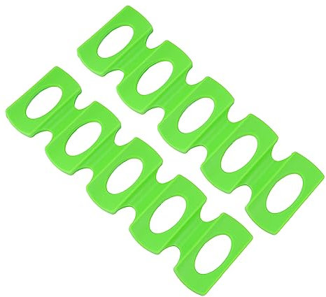 OKUMEYR 2St Weinflaschenmatte Beer Pads weinflaschenhalter Bier-Matte Lagerregal für Bier Flaschenspender wasserflasche kühlschrank kann Bierregal Stapelmatte für Flaschen Kieselgel Green