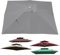 AGKANVCVNT Tela De Repuesto Parasol 300x300cm 250x250cm Toldo De Repuesto para Sombrilla Cuadrada, Protección UV 30+ Toldo De Recambio Impermeable(Grey,250x250cm(8x8ft))