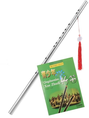 Edelstahl Chinesische Silber G-dur aus Dizi Flöte, Anfänger | Traditionelles Design, Stabile Klangqualität, Geeignet für Verschiedene Musikstile, für Ensemble