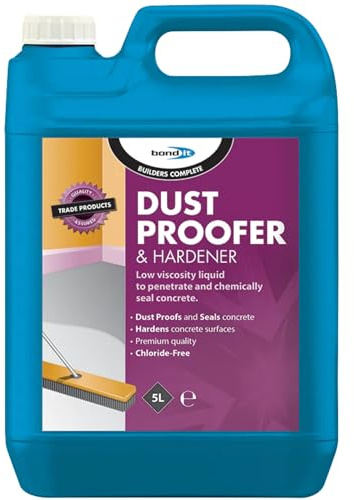 Bond It Dust Proofer & Hardener 1 Pack (5L Each) – Low Viscosity Concrete Dustproofer and Surface Hardener for Sealing & Treating Concrete Floors – Chloride-Free Formula