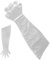 Healifty Einweg-Handschuhe, weicher Kunststoff, transparent, langer Arm, für Tierarzt, 50 Stück (weiß)
