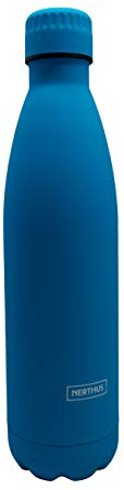 Nerthus FIH 605 Thermos Double paroi pour friandises et Chaudes Design Bleu 750 ML sans BPA, Bouchon hermétique, Acier Inoxydable 18/23