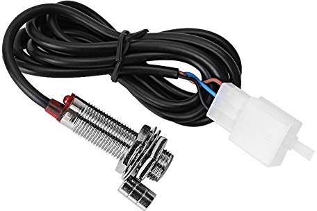 Terisass Kilometerzähler Sensor Kabel 33,7 Zoll Auto Fahrzeug Kilometerzähler Sensor Kabel mit 3 Magneten für Motorrad Drehzahlmesser Digital Tacho