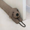 Marwood Zugluftstopper, dekorativer Windstopper, ca. 91,5 cm, für Türen und Fenster, beschwerter Tier-Windstopper, Schlangen-Geräuschblocker mit Aufhängeschlaufen – Brauner Hund