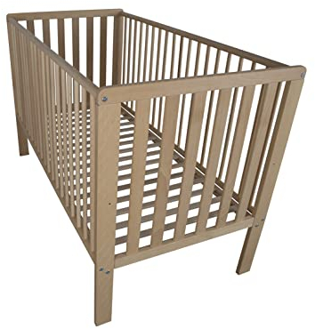 fornera f19 Babybett Massivholz Buche (Geölt, 140x70 cm)