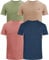 JRC Just Royal Clothing Pack of 4 Mens Short Sleeve Crewneck T-Shirts, Casual Round Neck Tops (Sage, Mid Night, Peach Amber, Rgby Tan, 2XL)