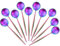 BISDARUN Rainbow Coffee Spoon Stainless Steel Teaspoons, Mini Cake Spoon Matte Polished Teaspoon Set of 10