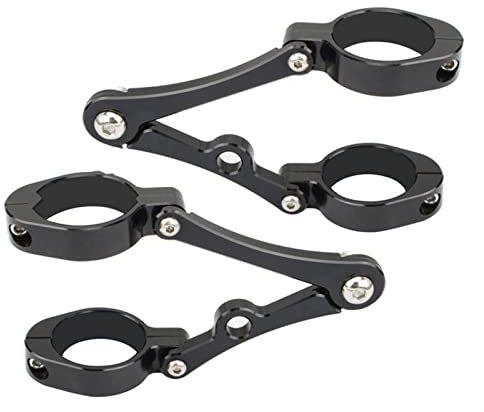 Pince Montage Support Phare Moto Universelle 37-41mm 49mm 54mm Support Tube Fourche pour Harley pour Chopper pour Bobber (Couleur : 50-54mm 2)