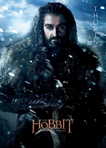 Displate Offiziell Hobbit MetallPoster Magnetische Befestigung Inklusive Lizenziert Bilder Hochwertiges Poster The Hobbit: An Unexpected Journey - H1 Thorin Portrait Poster 45 cm x 32 cm