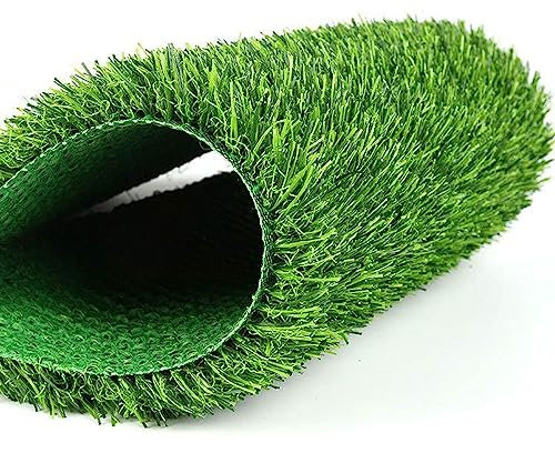 Rugs Gazon Synthétique Exterieur, Faux Gazon Artificiel pour Balcon, Terasse et Jardin, Fausse Herbe Balcon, Tapis Herbe Artificielle - Vert (0.6x10.3m/2x34Fet)