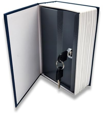 Mad Monkey Libro decorativo con espacio de almacenamiento - Safebook como caja fuerte para muebles - Caja fuerte para libros