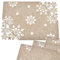 matches21 Weihnachtliche Tischsets aus Filz in grau mit Schneeflocken - Vier Platzdeckchen als Tischdeko im Winter in 40 x 30 cm - Platzsets als Weihnachtsdeko im 4er Set Wohnzimmer, Küche, Esszimmer