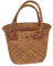 ORFOFE 1stk Einkaufskorb Aus Stroh Spielzeugbehälter Pflanzentöpfe Hängekörbe Für Pflanzen Im Freien Blumentöpfe Für Draußen Retro- Tasche Aus Seegras Mit Blumen Blumenstand Weben