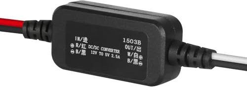 Uadme Trasformatore 12V 5V, Convertitore Automatico Buck 12 V Step Down a 5 V DC-DC 2,5 A, Trasformatore Modulo di Alimentazione Impermeabile, Adattatore Limitatore di Volt