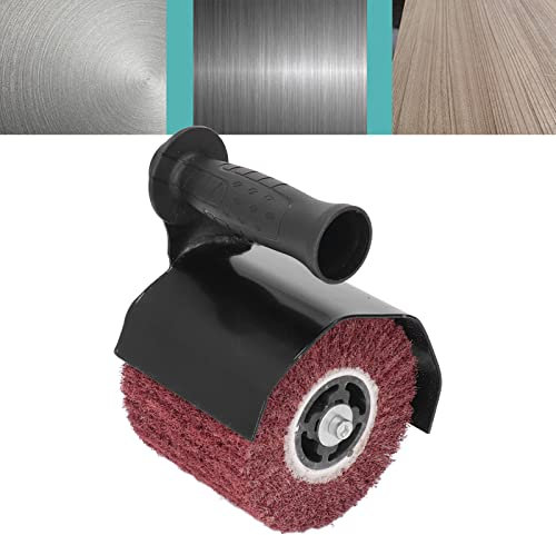 Burnishing Polishing Machine Kit, Burnishing Adapter for Angle Grinder M10 Grinder Connecting Shaft Polishing Wheel with 80 Grit for Metal, Stainless Steel Polishing