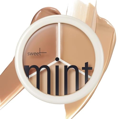 Concealer - 3 Farben Hochdeckende Wasserfest Gesicht Concealer Full Cover Concealer Palette - Cremigkeit Ebenheit Gesichts-Make-Up, Dunkle Augenringe Kaschieren Flecken Narben Feine Linien