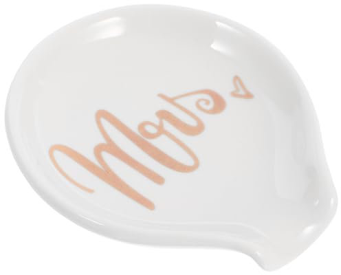 Ciieeo Ceramic Spoon Rest Soup Spoons Soup Ladle Spoon Ladle Holder Ceramic Scoop Holder Ceramic Scoop Rest Daily Use Spoon Rest Spoon Support Dinner Spoon Holders Ceramics re-usable