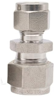 VPCPWTYZY Union de Compression de Tubes en Acier Inoxydable SUS316L, 1/16 1/8 1/4 3/8 1/2 3/4 1 2/3/4/6/8/10mm Catholic(10mm-3l8 inch)