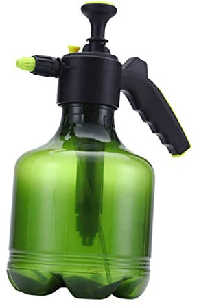 Mikikit 3l Gartensprühflasche aus Kunststoff mit Drucksprühfunktion und Pneumatischem Wasserauslass Grüne Gießkanne für Garten und Pflanzenbewässerung
