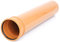 500mm Regenrohr Fallrohr Ablaufrohr Regenrinne KG/HT Rohr DN100 Ø110 (Orange)