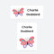 43 x No Iron Stick On Name Labels Waterproof Washable Great for Clothes, School Uniform, Equipment, Shoes and More. School, Nursery, Day Care, Hospital - Range of Designs Available (Butterfly)